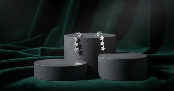 Triple_Star_Silver_Earrings_Minimalist_Stud_Earrings_925_Sterling_Silver